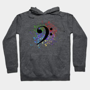 Make Art Not Content - Bass Clef Hoodie